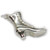 Victorian Boot Shoe sterling silver charm .925 Boots charms