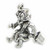 King in his Counting House sterling silver charm .925 Nursery Rhymes