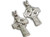 Cross with dove sterling silver pendant .925 x1 Holy pendants additional view