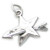 Star with Arrow sterling silver charm .925 x 1 Stars Arrows charms
