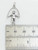 Skipping training with jump rope sterling silver charm .925 detail