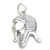 Egyptian Pharoah Head sterling silver charm .925 x 1 Egypt charms
