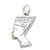 Nefertiti Egyptian Queen sterling silver charm .925 x 1 Egypt Queens