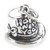Happy New Year hat sterling silver charm .925 x 1 Celebration charms