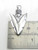 Arrow Head sterling silver pendant .925 x 1 Arrowhead pendants side view