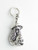 Witch with Crystal Ball sterling silver charm .925 Halloween charms extra view