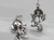 Rose flower sterling silver charm .925 Roses and Flowers charms additional view