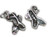 Ballet shoes 2D sterling silver charm .925 Ballerinas charms additional view