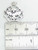 Church window sterling silver charm .925 Churches Windows charms A2 detail