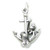 Mermaid on Anchor sterling silver charm .925 x 1 Mermaids charms