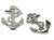 Anchor 2D sterling silver large charm or pendant .925 Anchors additional view