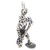 Miner with shovel sterling silver charm .925 Digging & Mining charms