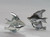 Tropical Fish large sterling silver charm pendant .925 Fishes charms alternate view
