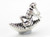 Native American Indian in Canoe sterling silver charm .925 x 1 Canoes additional view
