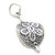 Hair Barrette sterling silver charm .925 Hair and Beauty charms