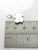 Eagle 2D sterling silver charm .925 Birds and Eagles charms size example