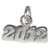 2012 Year sterling silver charm .925 x 1 Birthday Anniversary charms
