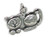 Cat 2D sterling silver charm .925 x 1 cats charms