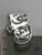 Cat 2D sterling silver charm .925 cats charms size example