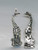 Giraffe long 2D sterling silver charm pendant .925 x 1 Giraffes charms image 6