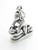 Woman Praying sterling silver charm .925 Holy Prayers charms extra view