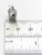 Praying hands with rosary sterling silver charm .925 Holy charms side view