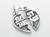 Best Friends sterling silver charm .925 x 1 BFF charms image 7