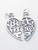 Best Friends sterling silver charm .925 BFF charms A1 alternate view
