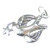 Dove with star sterling silver charm .925 x 1 Doves Stars Peace charms
