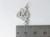 Dove with star sterling silver charm .925 x 1 Doves Stars Peace charms detail