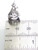 Pumpkin with hat 2D sterling silver charm .925 Halloween charms detail