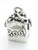 Trick or Treat Halloween sterling silver charm .925 x 1 Tricks Treats detail