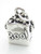 Trick or Treat Halloween sterling silver charm .925 Tricks Treats detail
