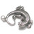 Lizard Gecko 2D sterling silver charm pendant .925 Lizards charms