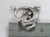 Lizard Gecko 2D sterling silver charm pendant .925 Lizards charms size example