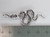 Snake 2D sterling silver charm pendant .925 Snakes charms - Pendants size example