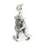 Irish Leprechaun with pot of gold sterling silver charm .925 x 1 Lucky