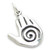 Healing Hand sterling silver charm .925 x 1 Reiki Healers Hands charms