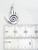 Healing Hand sterling silver charm .925 Reiki Healers Hands charms detail