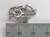 Unicorn sterling silver charm pendant 2D .925 Unicorns I side view