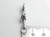 Dagger with derpent sterling silver charm .925 Sword Daggers charms size example