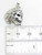 Skull with Headdress sterling silver PENDANT .925 Native American detail
