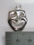 Drama Mask Happy Face sterling silver charm .925 x1 Comedy Acting charms size example