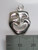 Drama Mask Happy Face sterling silver charm .925 Comedy Acting charms size example