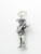 Mariachi Band Fiddle Player sterling silver charm .925 x 1 Music charms side view