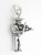 Mariachi Band Fiddle Player sterling silver charm .925 x 1 Music charms