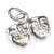 TINY Drama Masks sterling silver charm .925 x 1 TINY mask charms