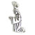 Madonna Praying 2D sterling silver charm .925 x 1 Holy charms