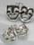 Theatre Masks sterling silver charm .925 x 1 Theater Drama Masks charms image 6