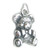 Teddy Bear sterling silver charm .925 x 1 Teddys Teddies Bears charms